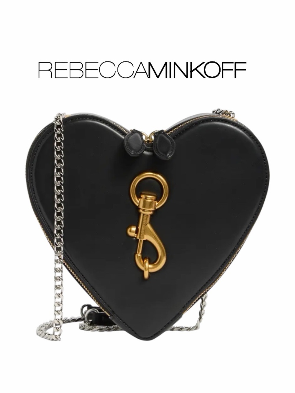 Rebecca‎ Minkoff Black Heart Crossbody Bag